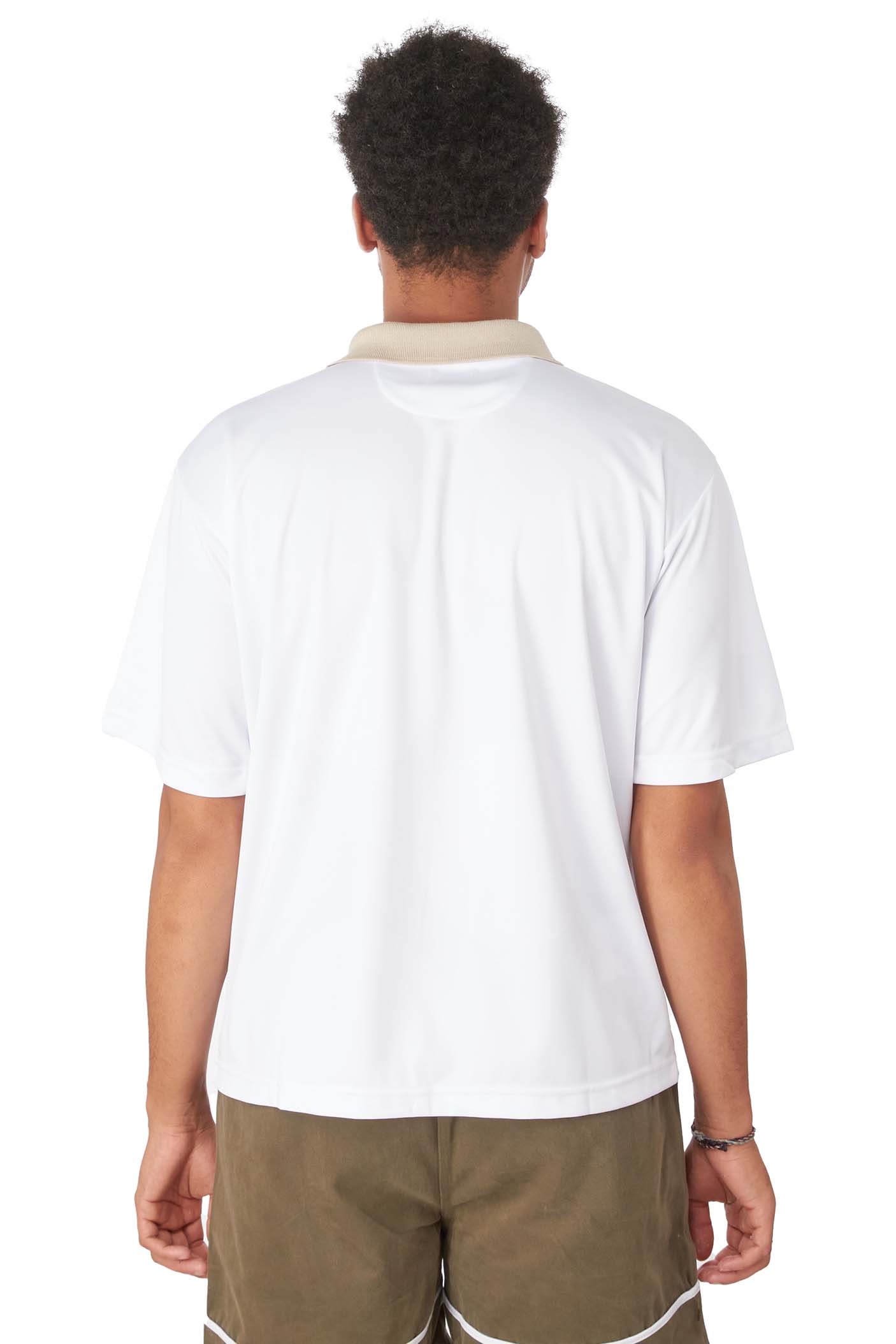 WHIM Mens Micro Poly Pique Golf Shirt 'Light Grey' - ROOTED