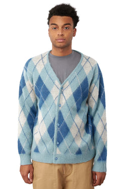 Needles Mens Mohair Argyle Sweater | ROOTED