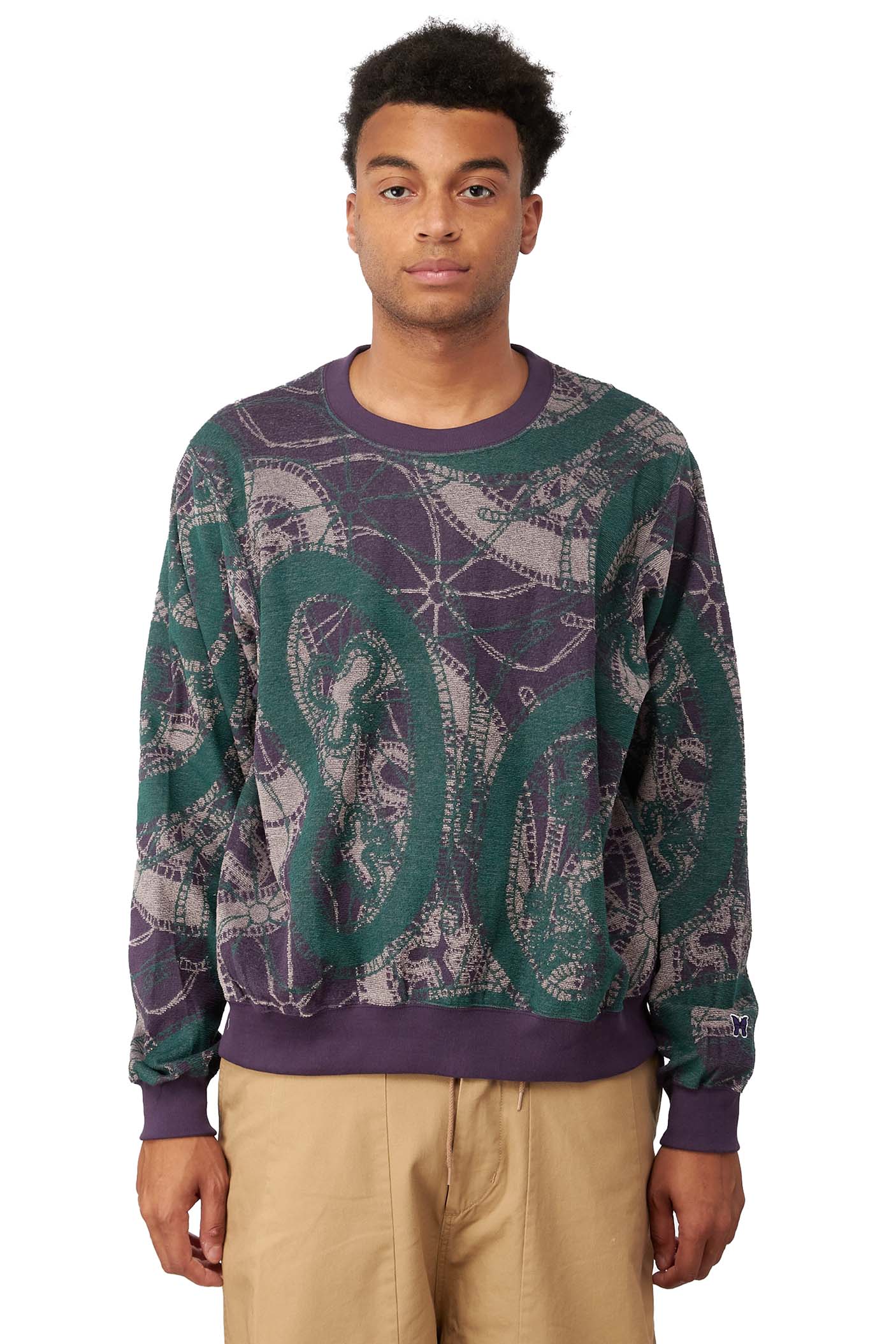 Needles Mens Papillon Pile Sweater