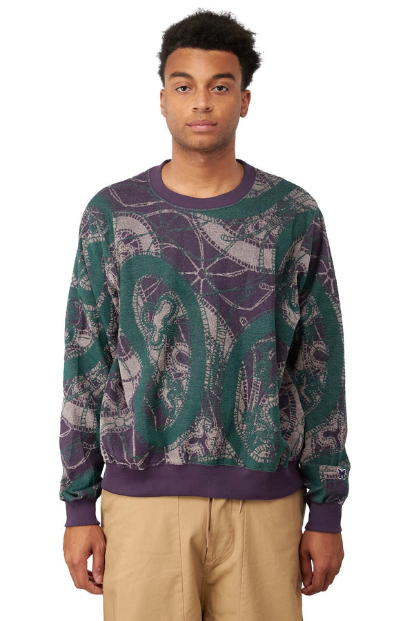 Needles Mens Papillon Pile Sweater - ROOTED