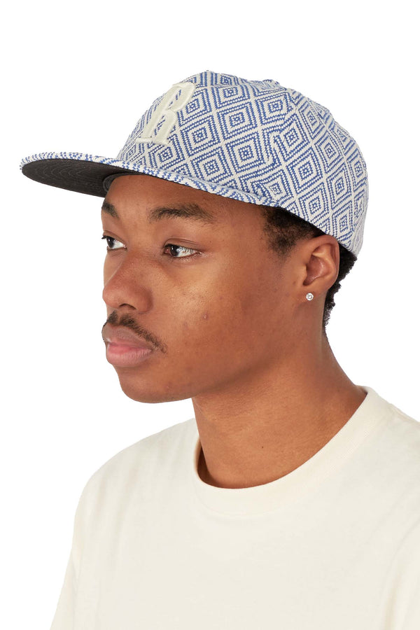RHUDE Mens Jacquarded R Hat 'Blue' - ROOTED