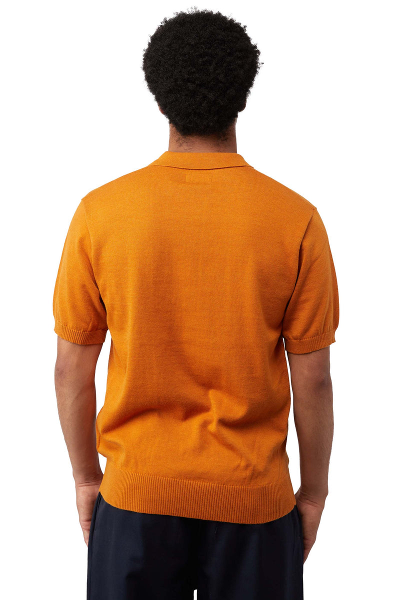 Stussy Classic SS Polo Sweater - 'Orange' | ROOTED