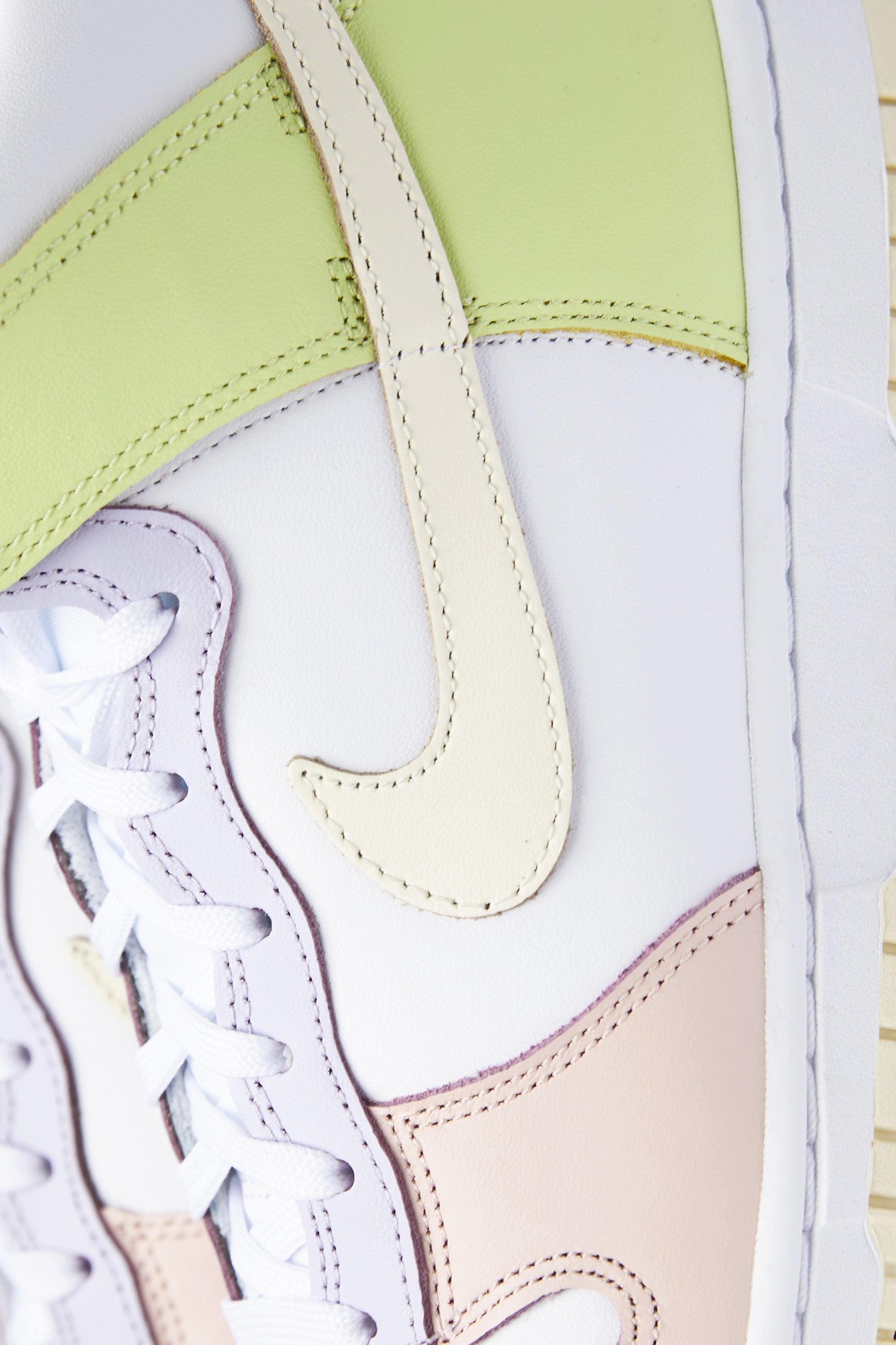 Womens Nike Dunk High 'White/Lemon Twist' - ROOTED